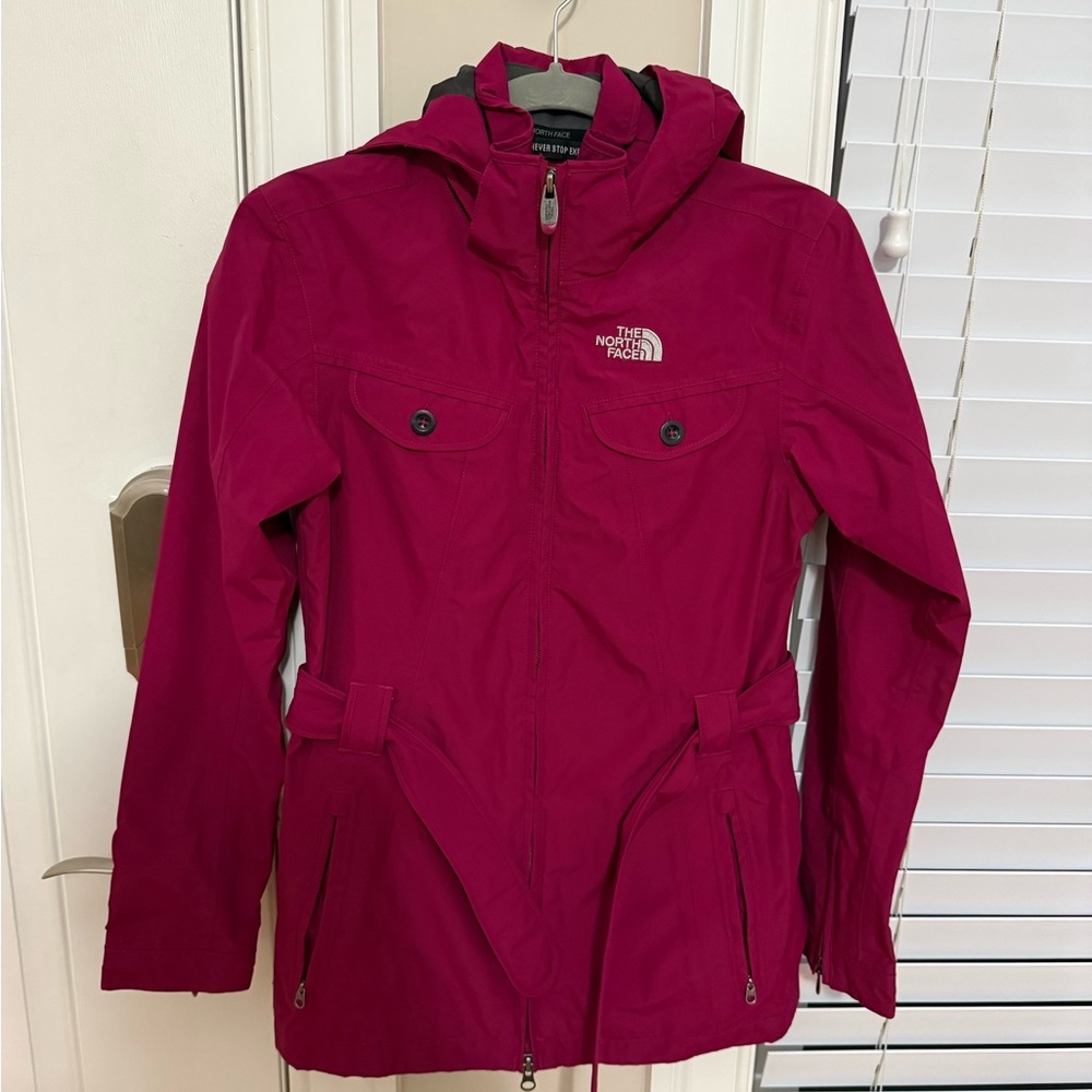 The North Face Women's Deep Pink Hooded Trench Coat